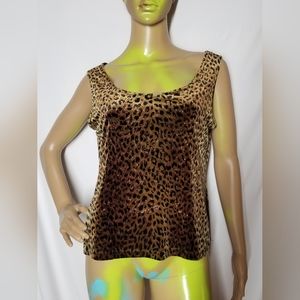 AFTERDARK SIZE m cheetah tank top